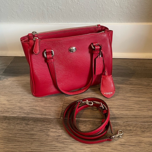 Coach purse, red - Picture 3 of 8